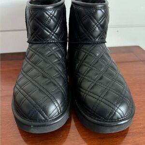 UGG Black Quilted mini Boots